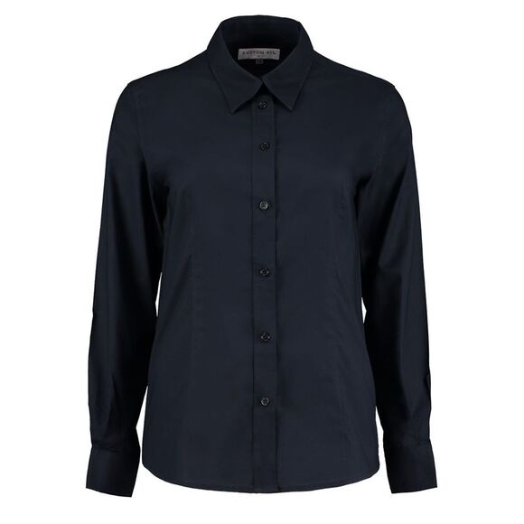 Kustom Kit Womens/Ladies Workwear Oxford Formal/Office Long Sleeve Shirt/Blouse - Picture 1 of 3